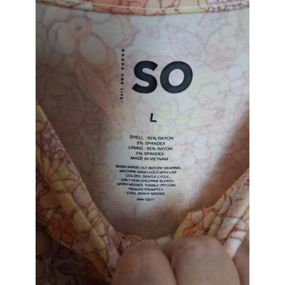 SO Floral Womens Large Midi Dress - Picture 3 of 3